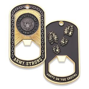US Army Strong Boots Bottle Opener