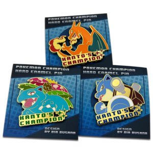 Pokemon Kanto Champion Pins