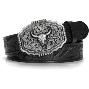 Longhorn Skull Western Belt Buckles