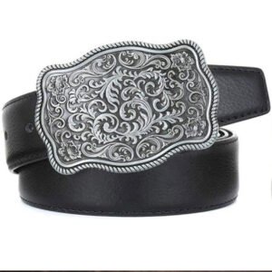 Vintage Floral Western Belt Buckle