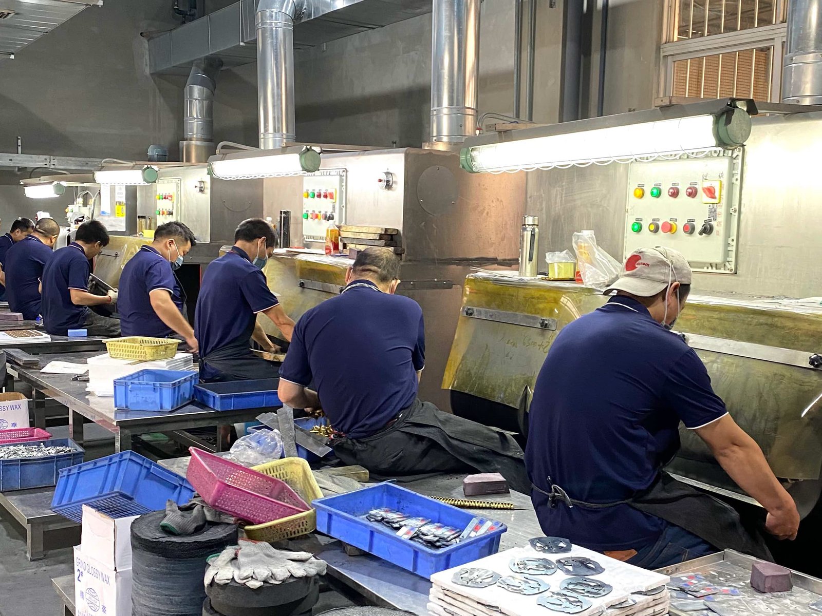 UniquePins Hand Enameling Department – Skilled Workers Filling Soft & Hard Enamel for Custom Lapel Pins