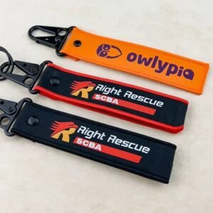 Rescue & Logo Embroidered Keychain