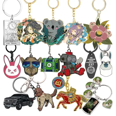 PVC and Metal keychains