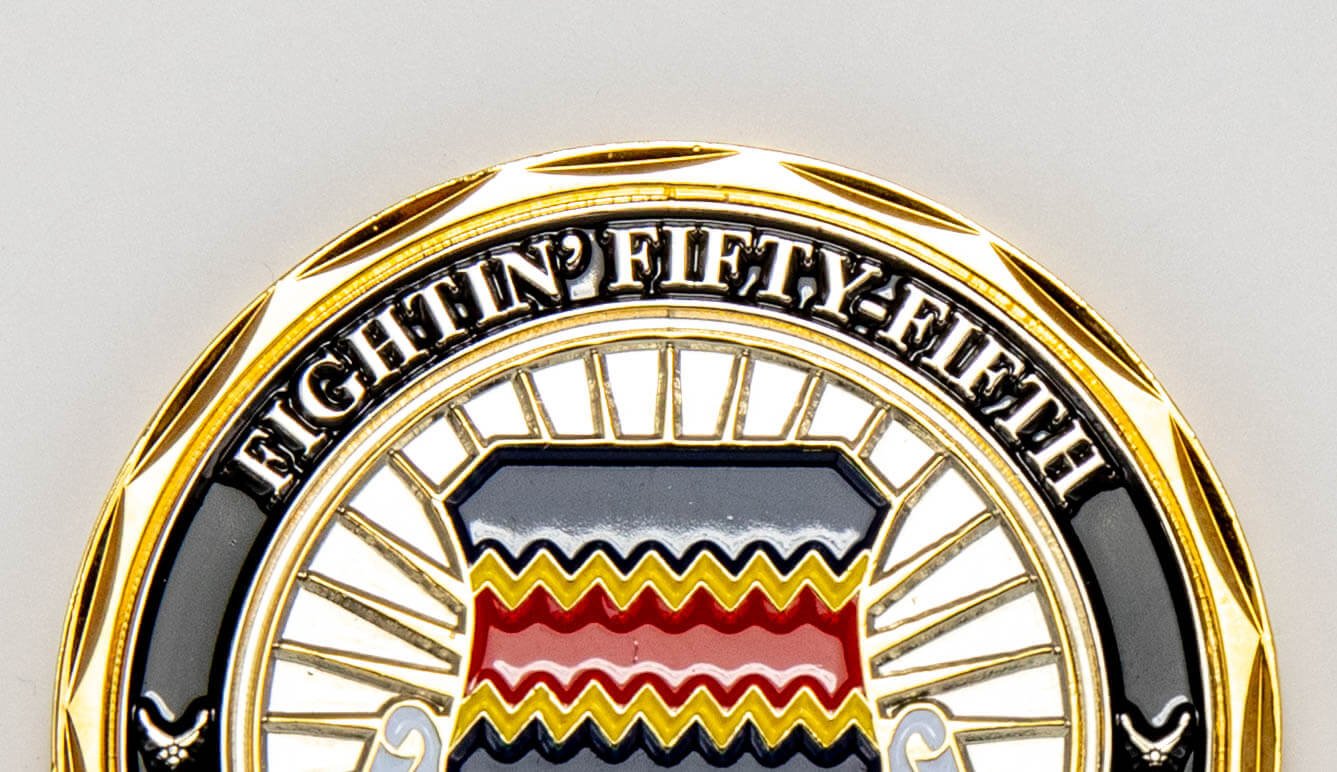 challenge coin scalloped edge coin