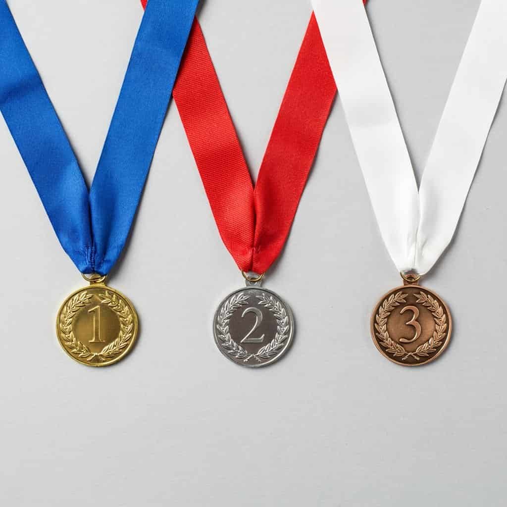 the traditional medal ribbon color code