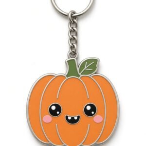 halloween pumpkin keychain