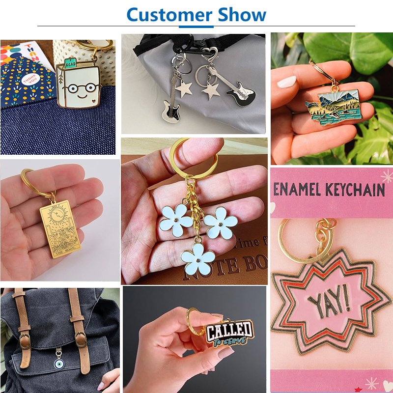 Custom Metal Keychains and Bag Charms